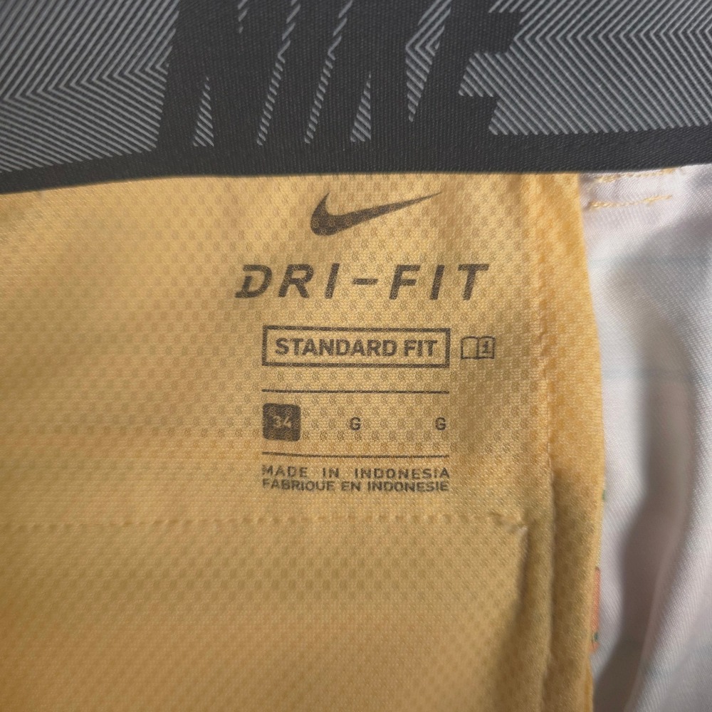 Nike Dri-FIT Golf Shorts Mens Size 34 Plaid Orange Green Athletic Casual - Picture 5 of 8